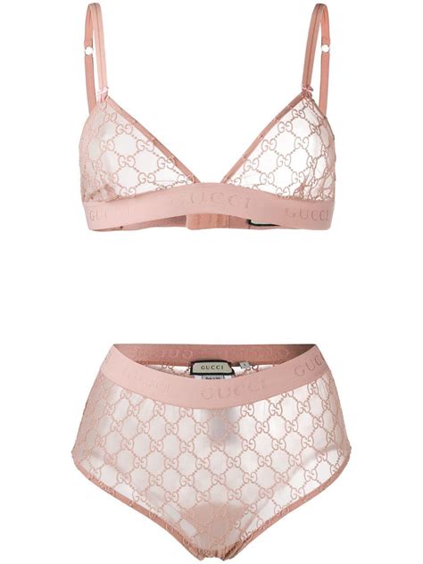 gucci black and pink underwear set|gucci underwear for women.